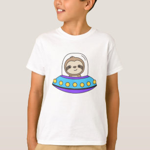 Sloth UFO Space Universe Alien Sloths T-Shirt