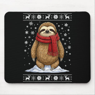 Sloth Ugly Christmas Mouse Pad