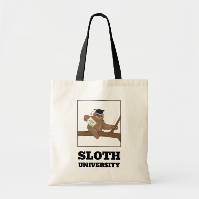 Sloth University Tote Bag (Devant)