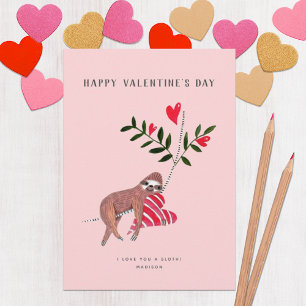 Sloth   Valentine's Day   Greeting card
