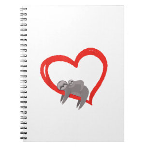 Sloth Valentine's Day, Women's Sloths Valentine's  Notebook