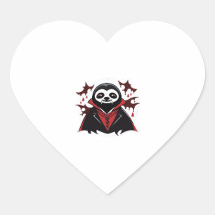 Sloth vampire Classic T-Shirt_1 Heart Sticker
