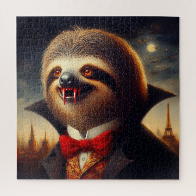 Sloth Vampire Jigsaw Puzzle (Vertical)