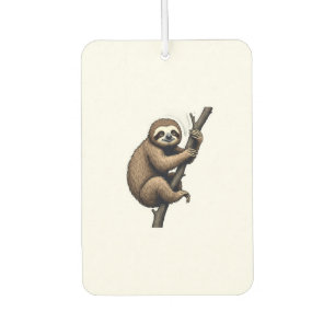 Sloth Vintage Engraving Graphic Tee (2) Air Freshener
