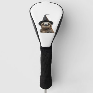 Sloth Wearing Halloween Witch Hat Classic T-Shirt Golf Head Cover