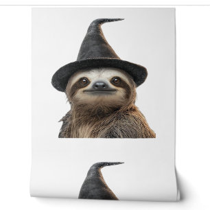 Sloth Wearing Halloween Witch Hat Classic T-Shirt Wallpaper
