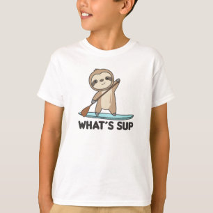 Sloth whats SUP Team Paddling Funny Sloths T-Shirt
