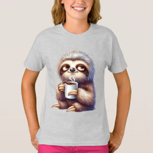Sloth with a cup of coffee T-Shirt