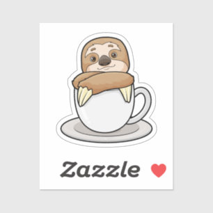 Sloth with Cup of Coffee