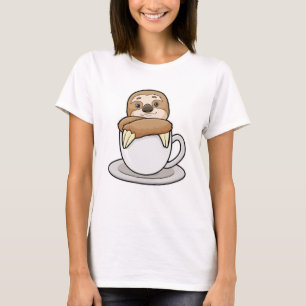 Sloth with Cup of Coffee T-Shirt