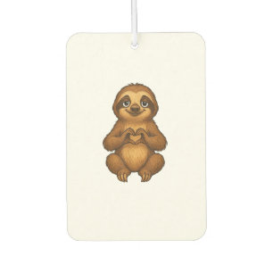 Sloth with Heart _ Sweet Sloth with Heart Symbol T Air Freshener