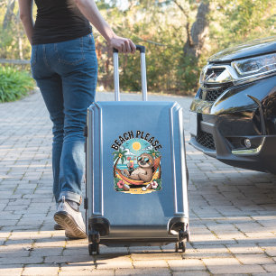 Sloth with Ice Cream Summer Beach Please