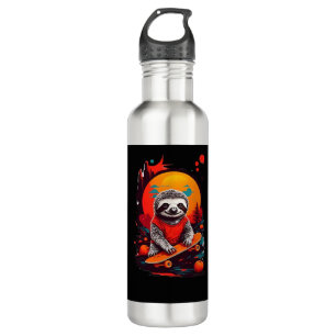 Sloth with skateboard on halloween night Classic T 710 Ml Water Bottle