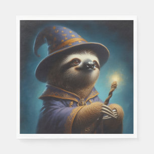 Sloth Wizard Napkin