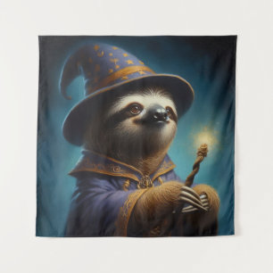 Sloth Wizard Tapestry