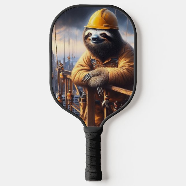 Sloth Working the High Steel Pickleball Paddle (Front)