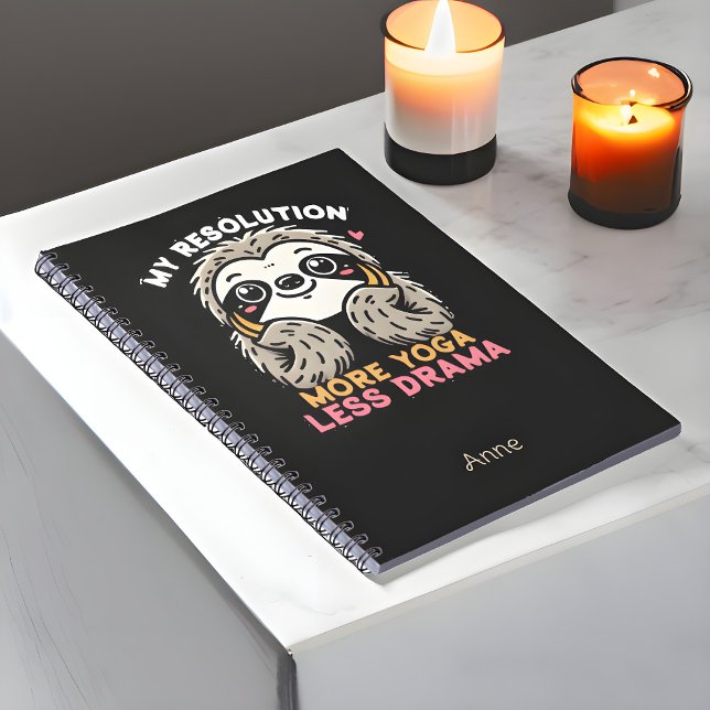 Sloth Yoga Carnet - Plus de Yoga moins de drame (Créateur téléchargé)