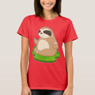 Sloth Yoga Fitness Meditation T-Shirt