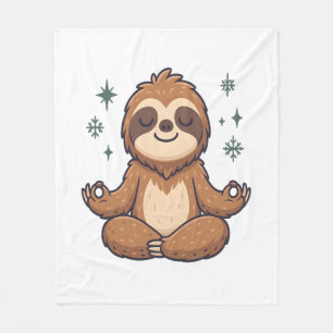 Sloth Yoga Sloth Fleece Blanket