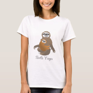 Sloth Yoga with Mommy and Baby T-Shirt