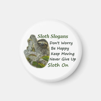 Slothing Photo Motivational Cute Sloth Sayings Magnet