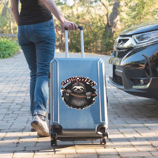 Slothoween Chill And Thrill - Creepy Sloth Classic (Suitcase Insitu)