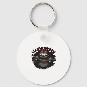 Slothoween Chill And Thrill - Creepy Sloth Classic Keychain