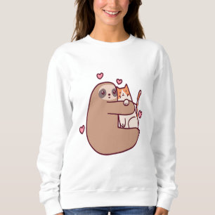 Sloths and Cats Are Best Friends Sweatshirt