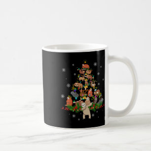 Sloths Christmas Tree Lights Fun Sloths Xmas Gift Coffee Mug