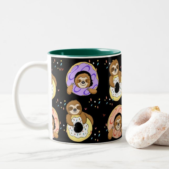Sloths Doughnut Love Coffee Mug (With Donut)