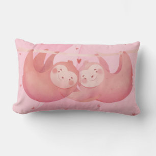 Sloths in Love Lumbar Pillow