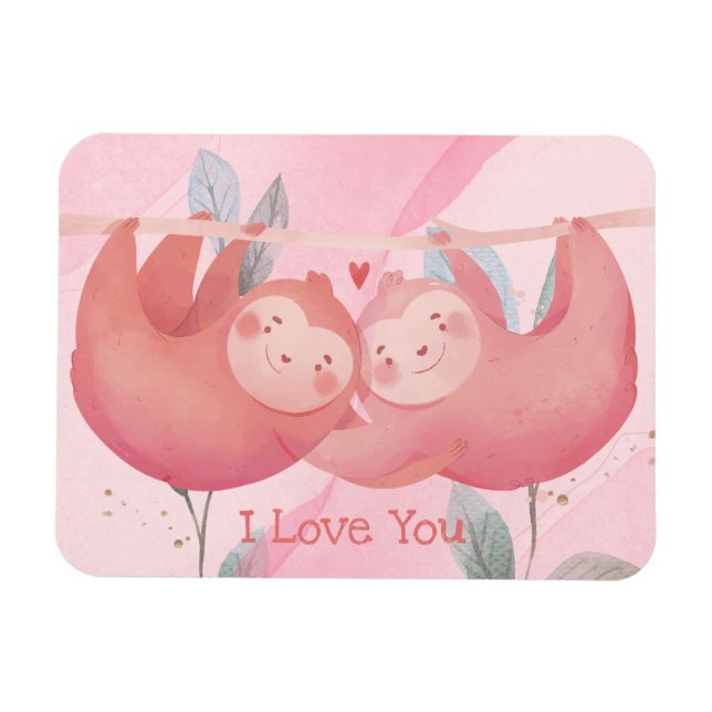 Sloths in Love Magnet (Horizontal)