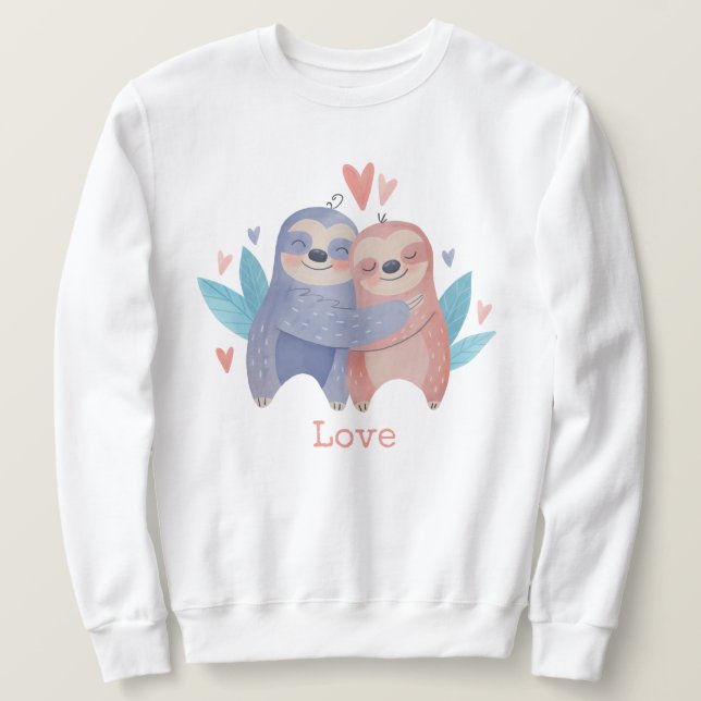 Sloths in Love Sweatshirt (Design Front)