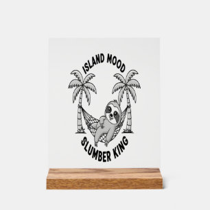 Sloth's Island Acrylic Sign