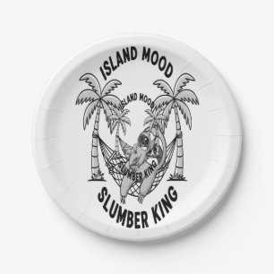 Sloth's Island Paper Plate