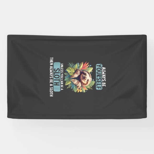 Sloths Sloth T-Shirt Banner (Horizontal)