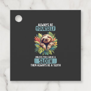 Sloths Sloth T-Shirt Favour Tags