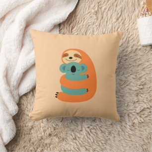 Sloth's Snuggle Throw Pillow