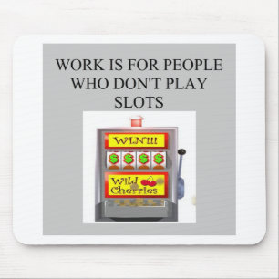slots player casino gambler mouse pad