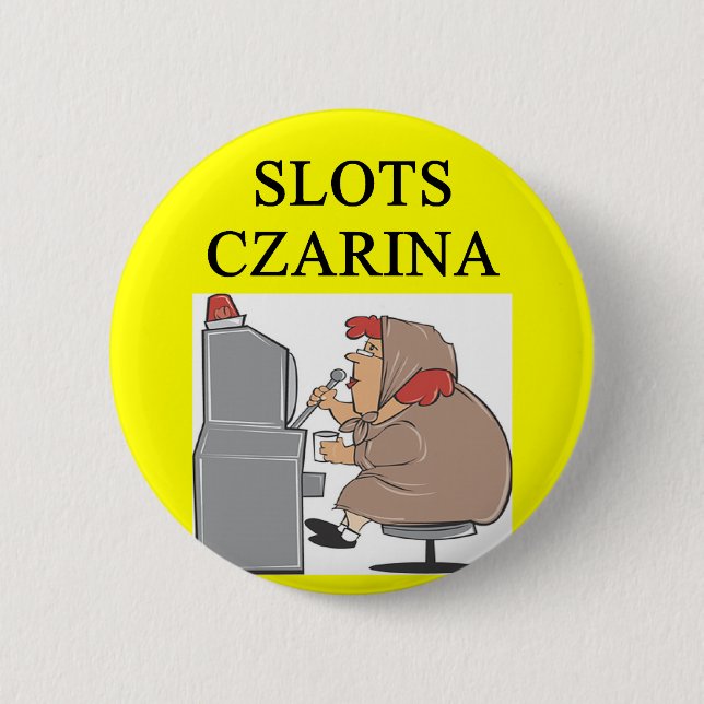 SLOTS pplayer joke 2 Inch Round Button (Front)