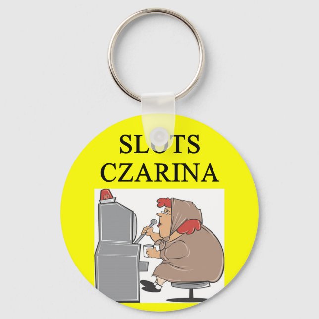 SLOTS pplayer joke Keychain (Front)