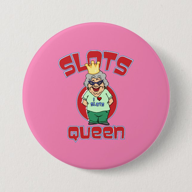Slots Queen - Customize Slot Machine 3 Inch Round Button (Front)