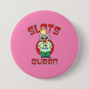 Slots Queen - Customize Slot Machine 3 Inch Round Button