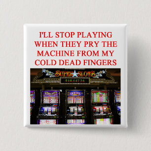 SLOTS slot machine 2 Inch Square Button
