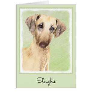 Sloughis Painting - Cute Original Dog Art