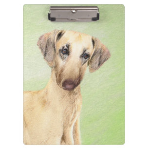 Sloughis Painting - Cute Original Dog Art Clipboard