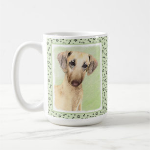 Sloughis Painting - Cute Original Dog Art Coffee Mug