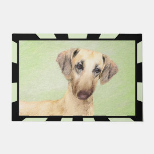 Sloughis Painting - Cute Original Dog Art Doormat