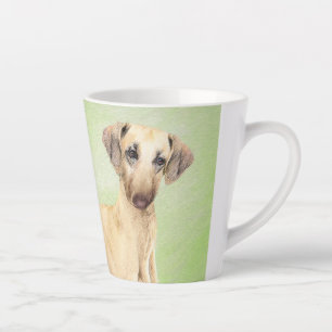 Sloughis Painting - Cute Original Dog Art Latte Mug