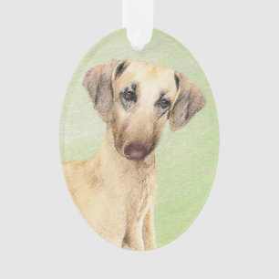 Sloughis Painting - Cute Original Dog Art Ornament